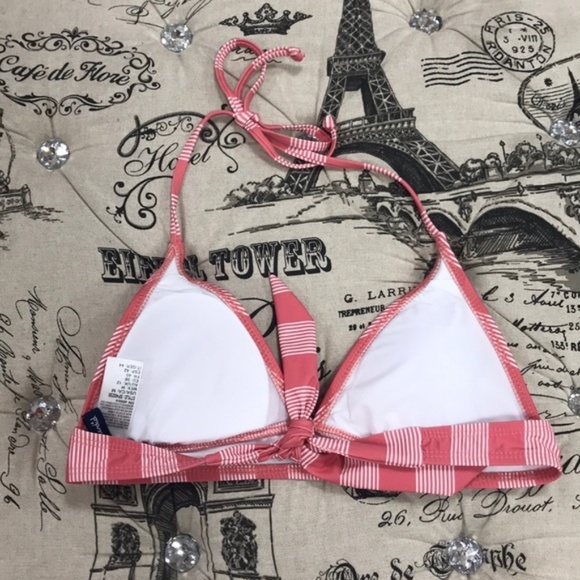 Splendid Longline Stripe Tie Back Bikini Top - Picture 4 of 6